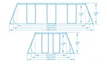 PISCINE BESTWAY POWER STEEL RECTANGULAIRE 4,12x2,01x1,22 M